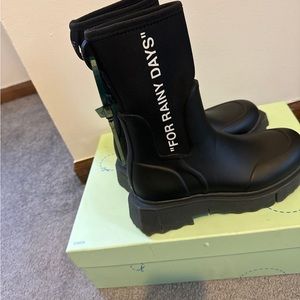 Off White Rain boots